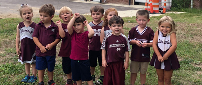 Celebrating maroon Friday at the CDFSC